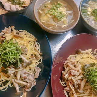 梅風味の簡単和風パスタ